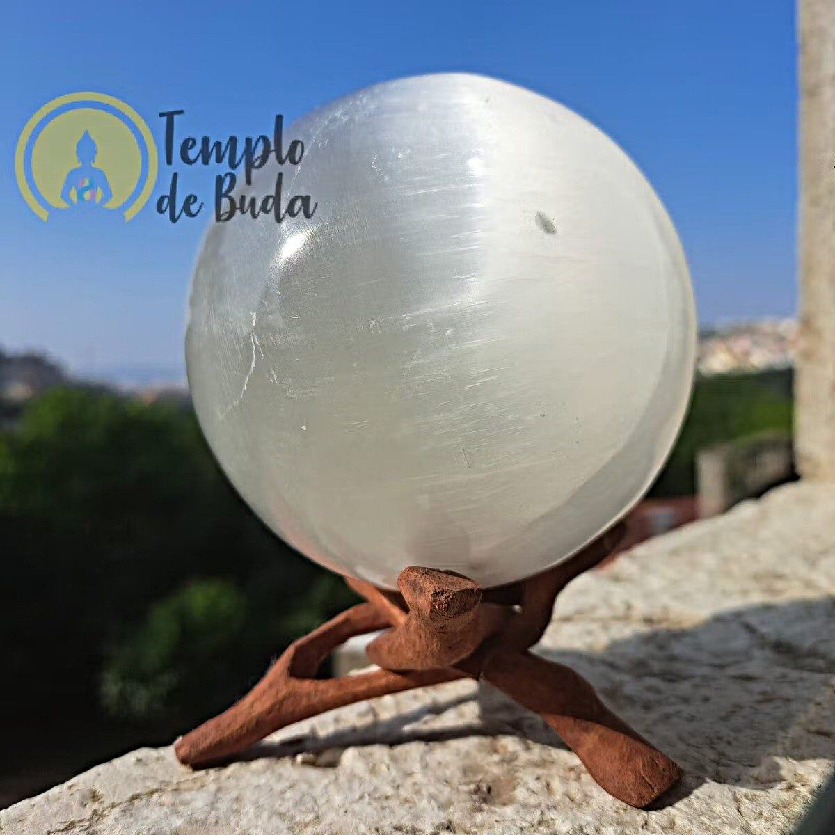 Esfera de Selenite Branca