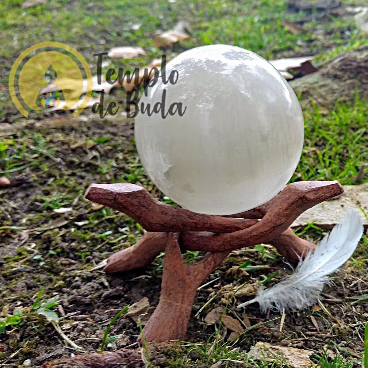 Esfera de Selenite Branca