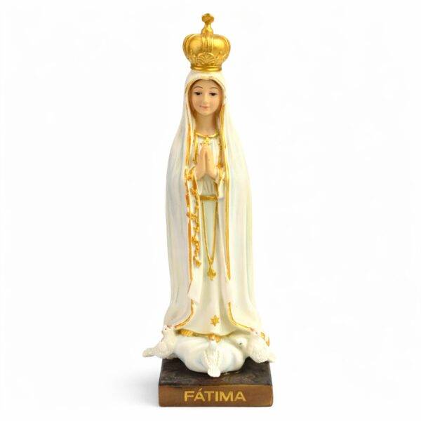 Estátua Virgem de Fátima em Resina