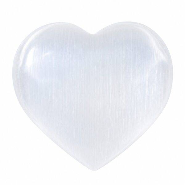 Coração de Selenite Branca