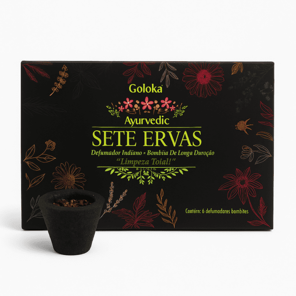 Incenso Copo Goloka Ayurvedic 7 Ervas