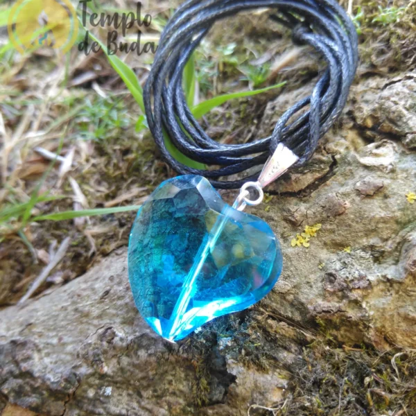 Andara Pendente Coração Azul