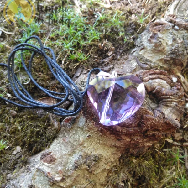 Andara Pendente Coração Violeta