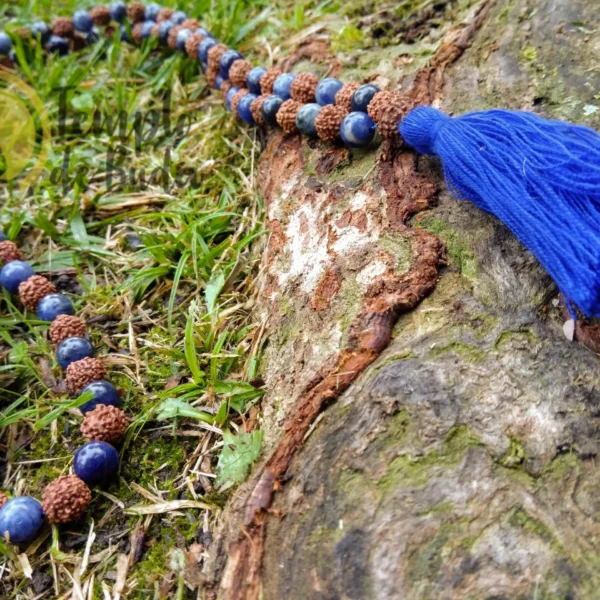 Japa Mala Rudraksha e Sodalita