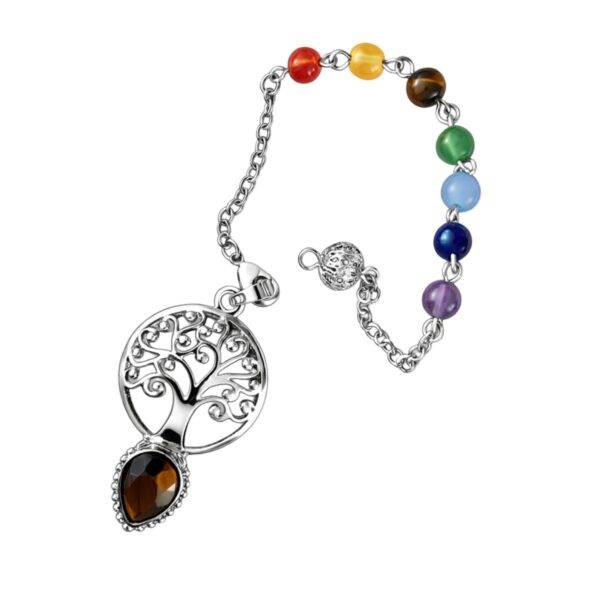 Pêndulo Árvore da Vida Olho de Tigre