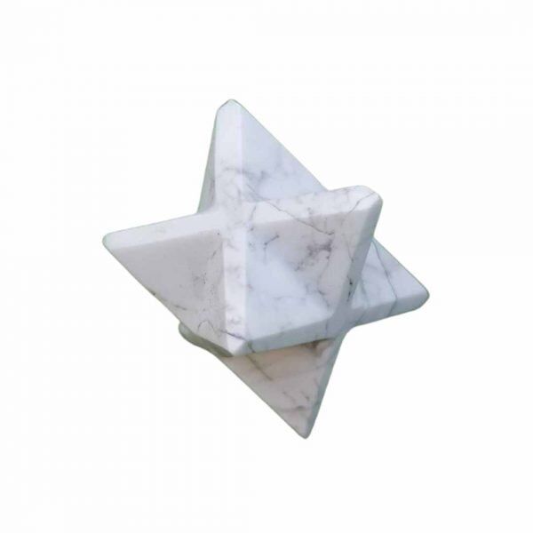 Merkabah de Howlite Branca 2cm