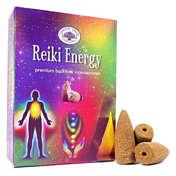 Cones Incenso Refluxo Green Tree Reiki Energy