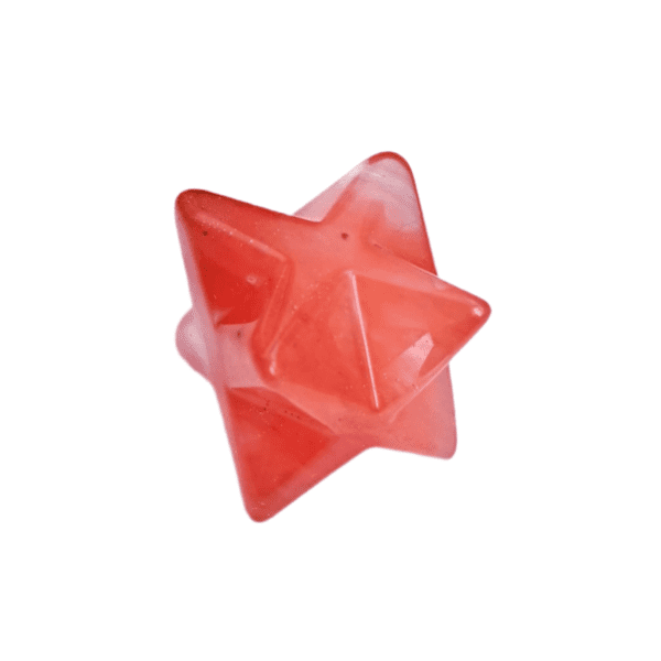 Merkaba Quartzo Cereja 2 cm