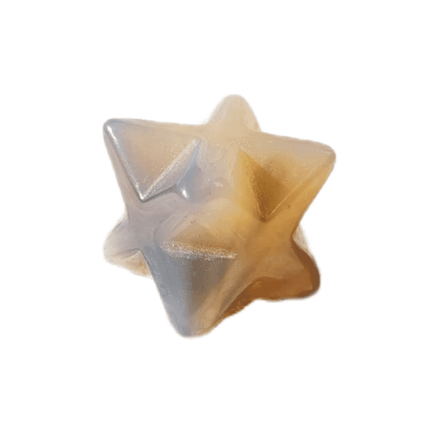 Merkaba Ágata Cinza 2cm