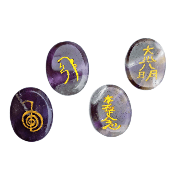 Kit Reiki Ametista Oval/Plano Mini