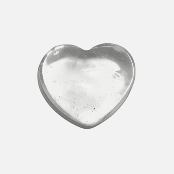 Coração Quartzo Branco Cristal