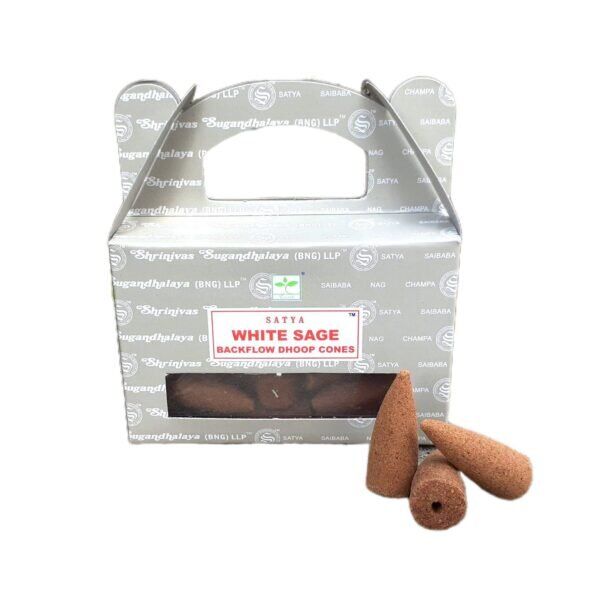 Cones Incenso Cascata Satya White Sage