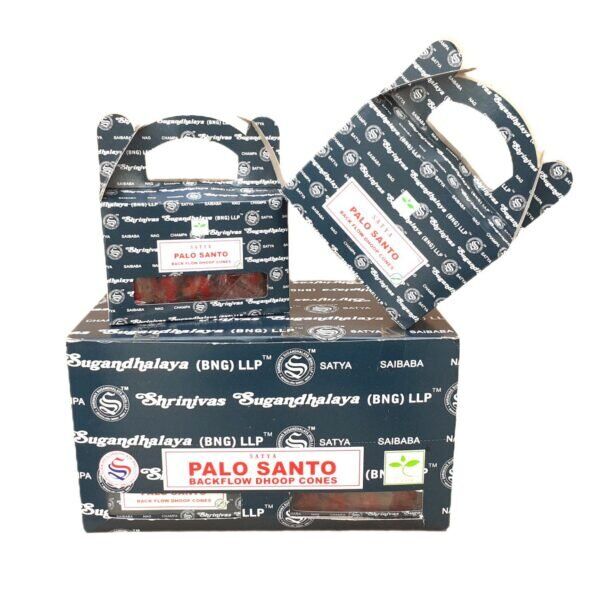 Cones Incenso Cascata Satya Palo Santo Caixa
