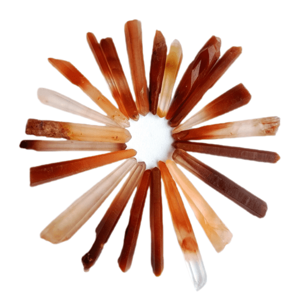 Ponta Laser de Cristal Lemuriano Vermelho