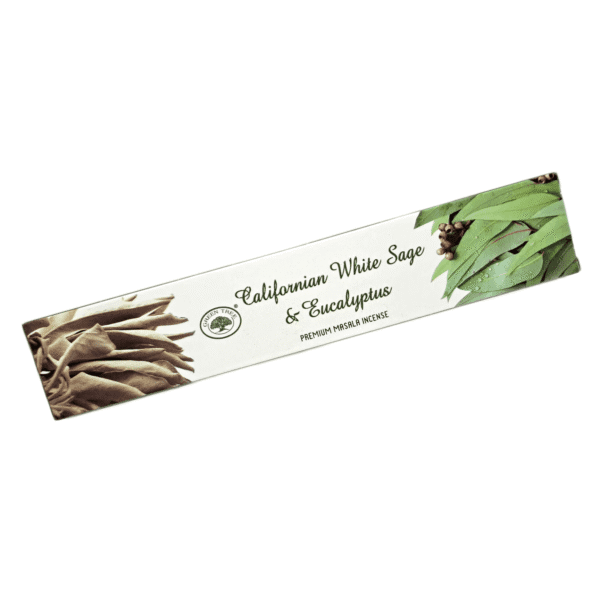 Incenso Indiano Green Tree Californian White Sage e Eucalyptus