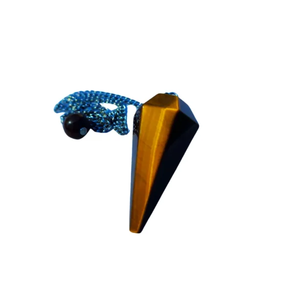 Pendulo Pirâmide Hexagono Olho de Tigre