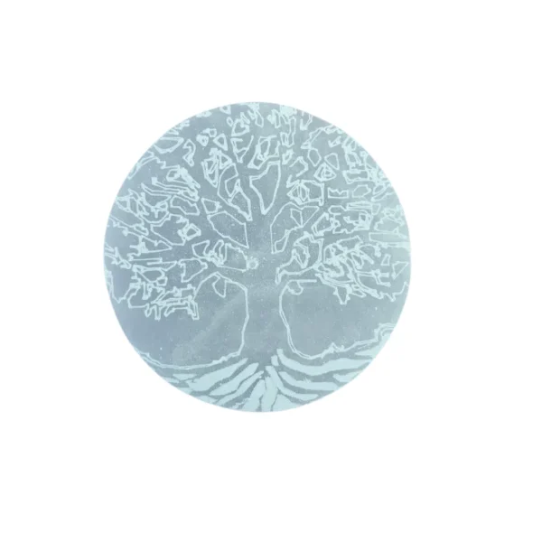 Porta Incenso Selenite Arvore da Vida