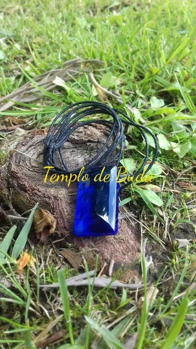 Andara Pendente Facetado Azul