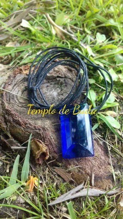 Andara Pendente Facetado Azul