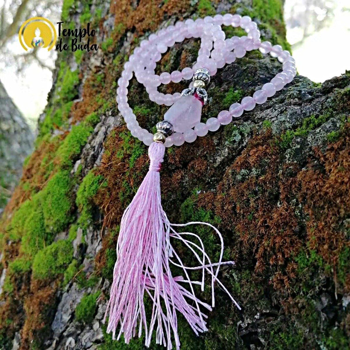 JapaMala Mandala Quartzo Rosa