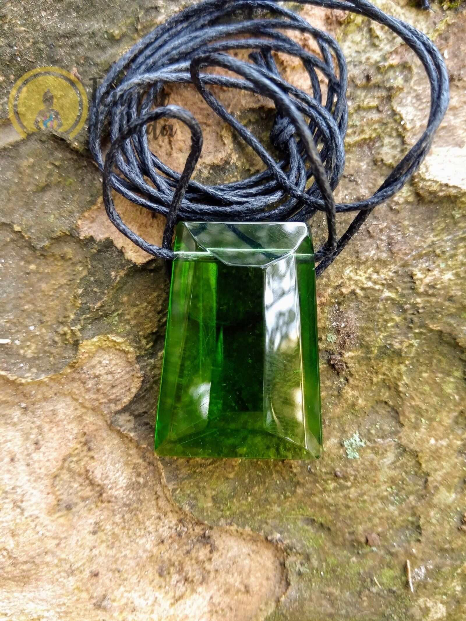 Andara Pendente Facetado Verde - Image 2