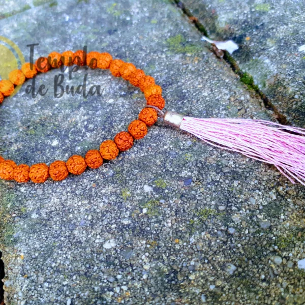 Roze Rudraksha-armband