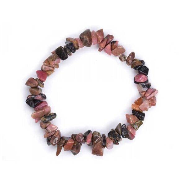 Pulseira Rodonita em Chips