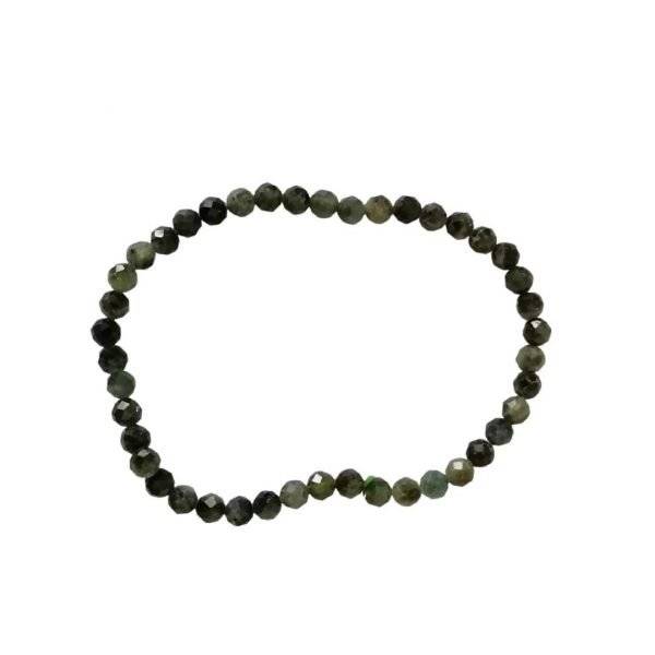 Pulseira Turmalina Verde Facetada 4mm