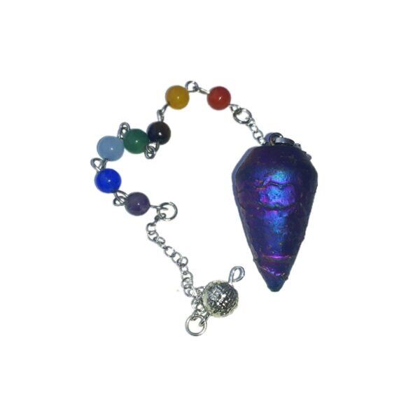 Pêndulo de Aqua Aura Arco Íris