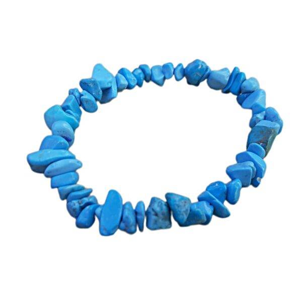 Pulseira Howlite Azul Chips