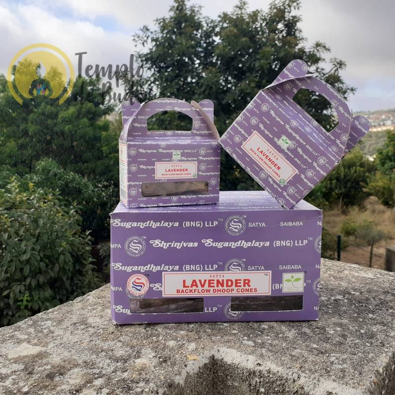 Cones Incenso Cascata Satya Lavender Caixa