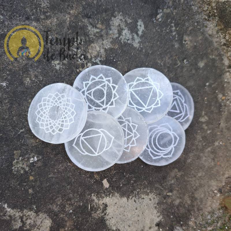 Kit Sete Chakras Selenita 4cm