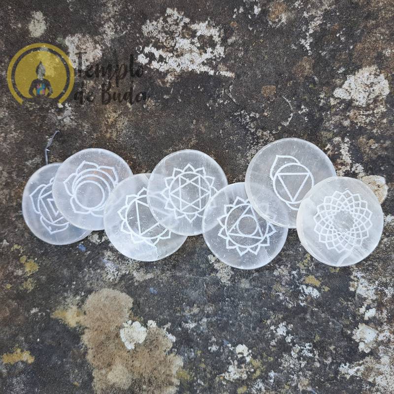Kit Sete Chakras Selenita 4cm