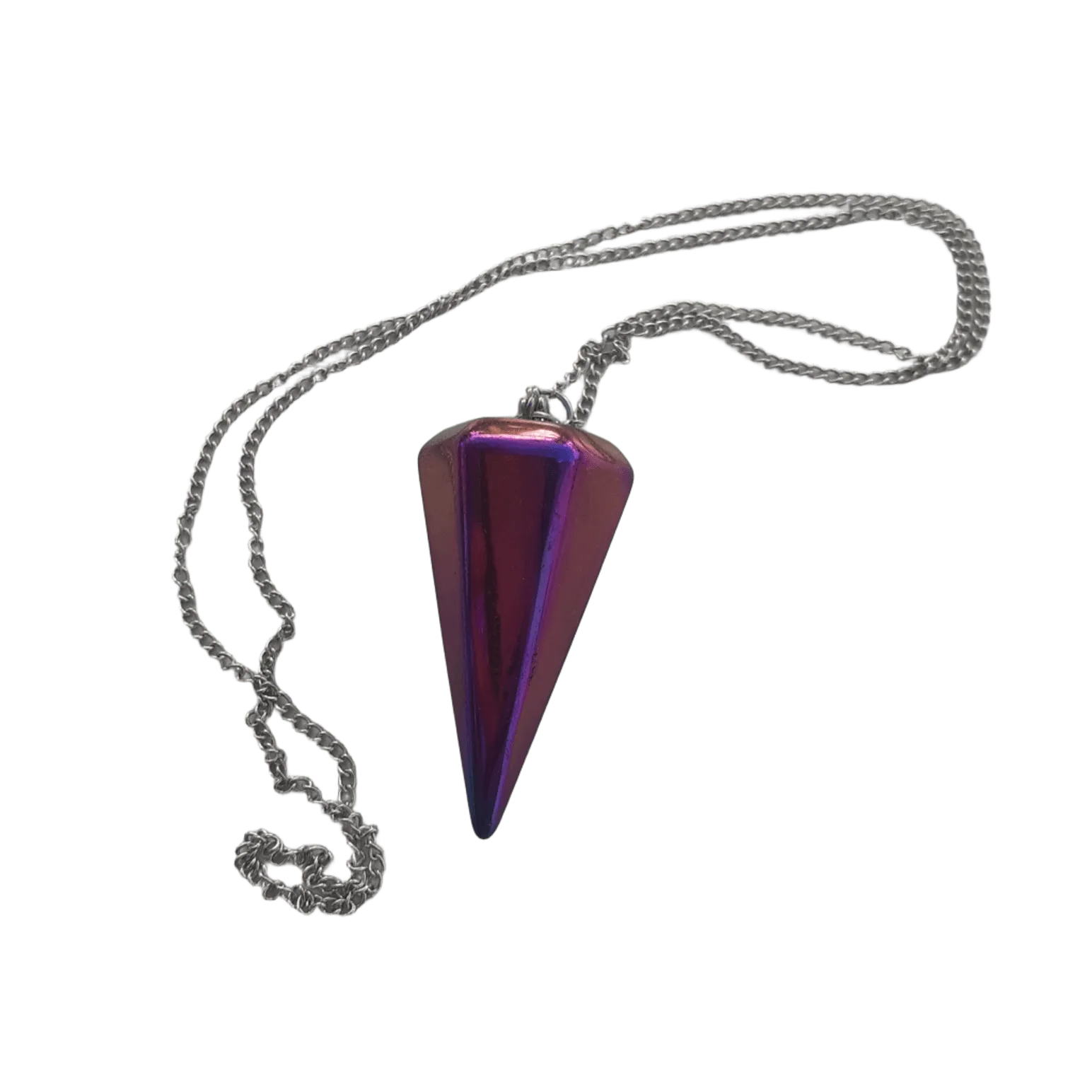 Pendulo Aqua Aura Arco Iris Polido