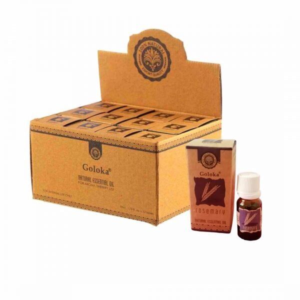 Óleo Essencial 100% Natural Rosemary Goloka Caixa