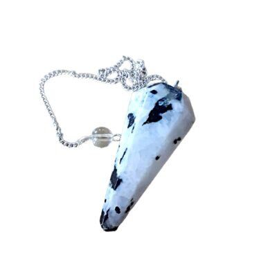 Pêndulo Pirâmide Hexagono Pedra da Lua