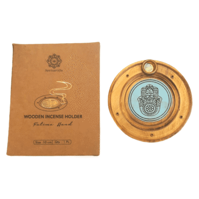 Porta Incenso de Madeira Mão de Fatima