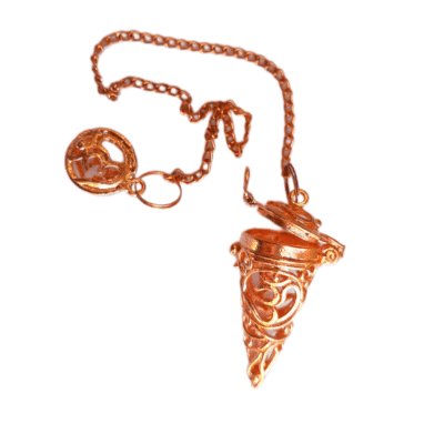 Pêndulo Jaula Cônico OM Metal cor Bronze