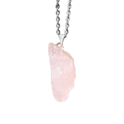 Pendente Quartzo Rosa Bruto