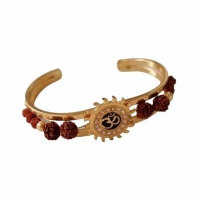 Pulseira de Rudraksha e OM