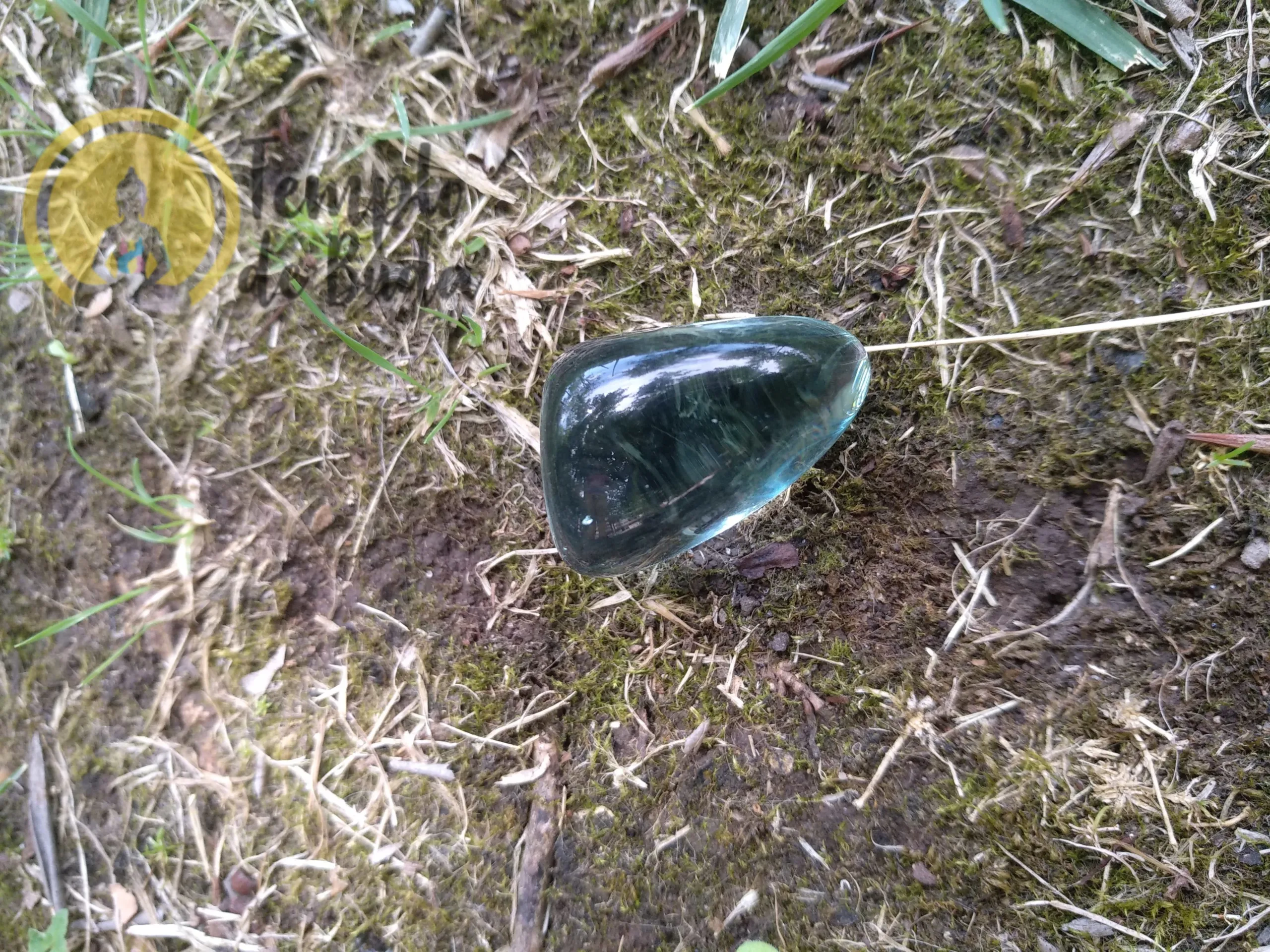 Andara Monoatómico Água Marinha Rolado