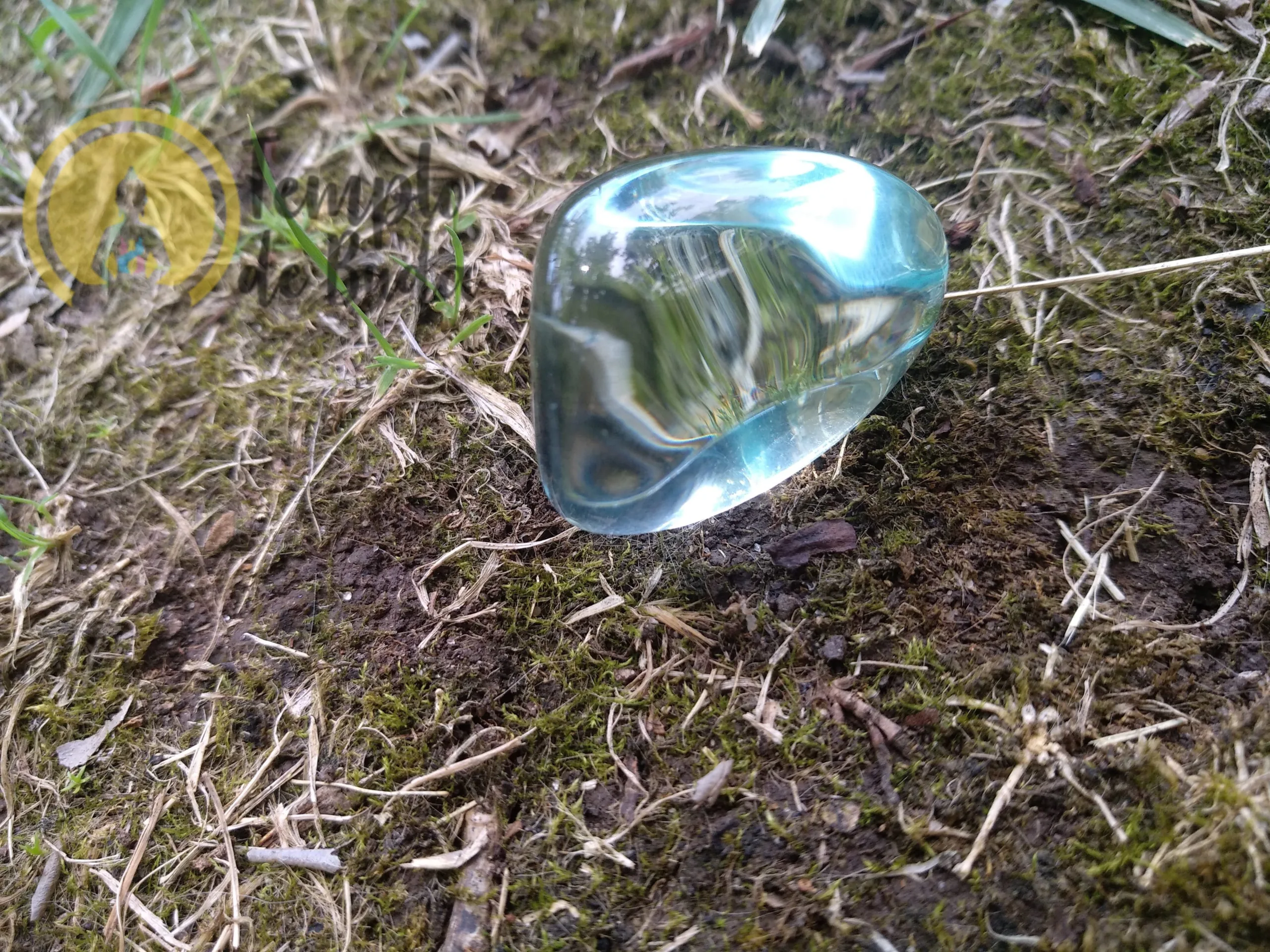 Andara Monoatómico Água Marinha Rolado