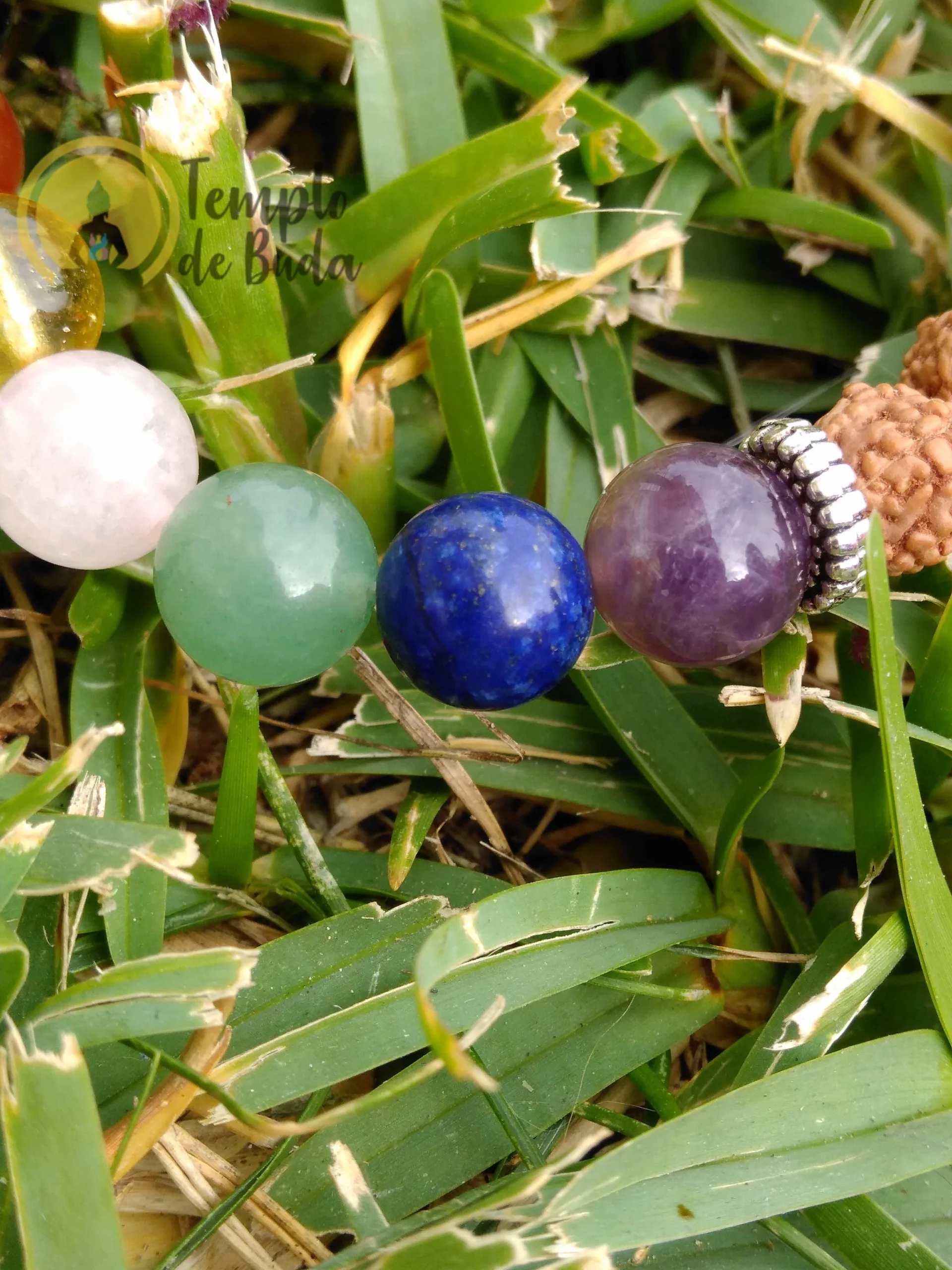Pulseira Rudraksha com Chakras