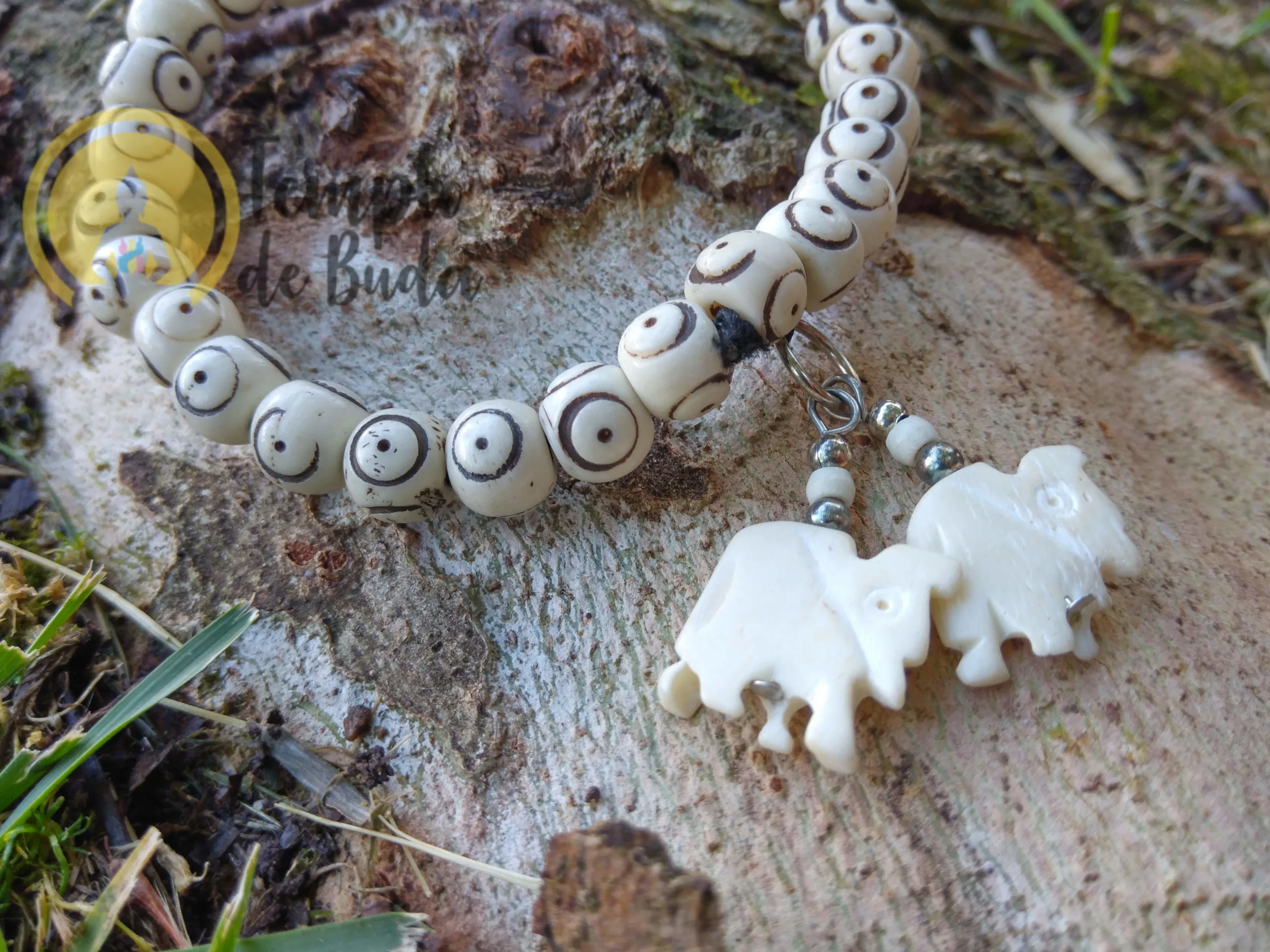 Pulseira Antiga Tibetana de Cura Branco
