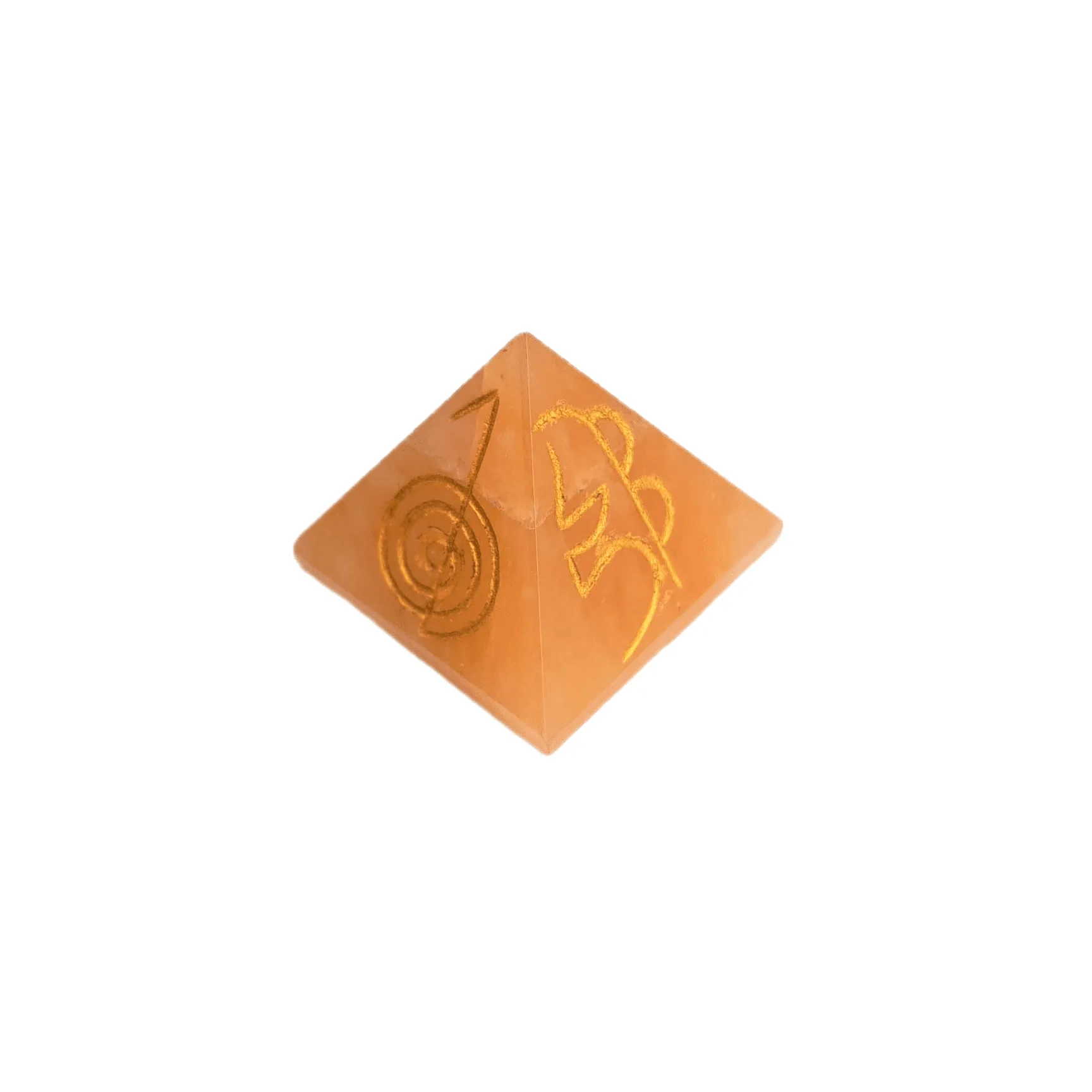 Pirâmide Chakra Simbolos Reiki Quartzo Vermelho