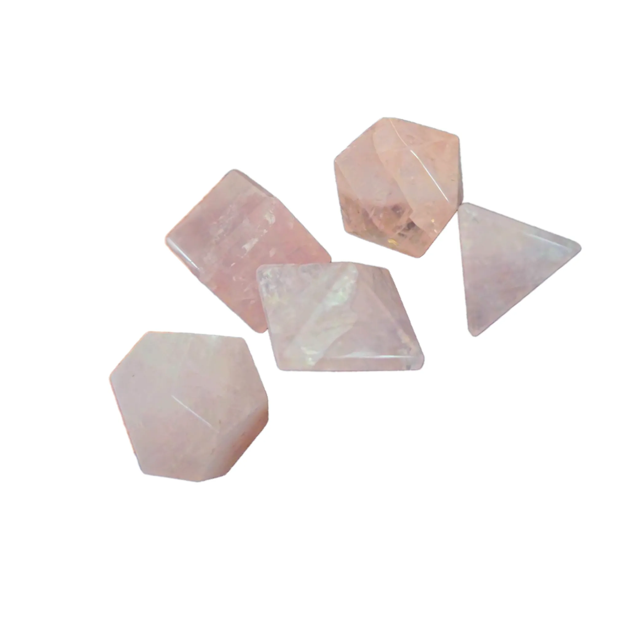 Solidos Platonicos de Quartzo Rosa