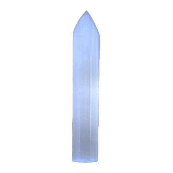 Barra Selenite Plana com Ponta