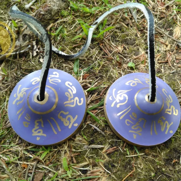 Ting-Sa Címbalos Tibetanos Chakra Coroa Violeta