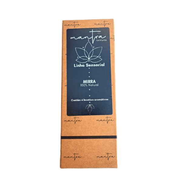 Incenso Mantra Linha Sensorial Mirra (Equilíbrio Mental e Vibracional)