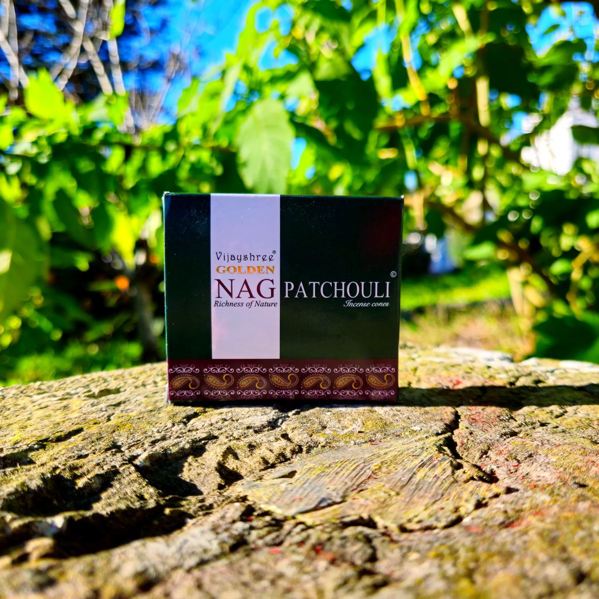 Incenso Indiano Golden Nag Patchouli Cone